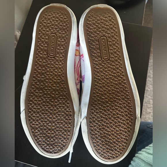 Coach Pink and White Women Sneakers - Picture 7 of 11